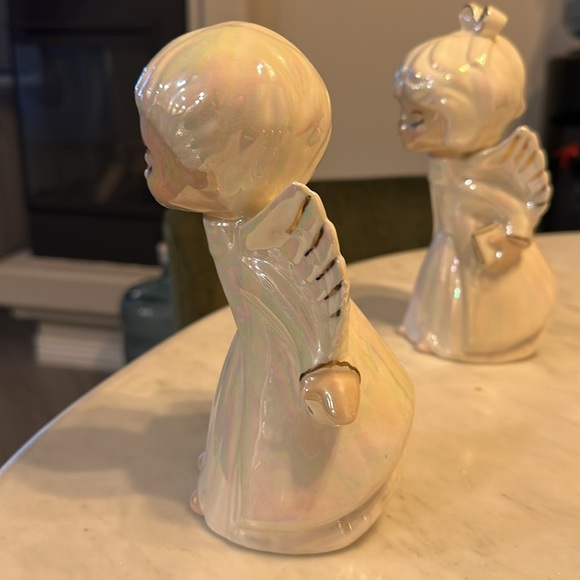 Vintage kissing angels set of two - Picture 4 of 10